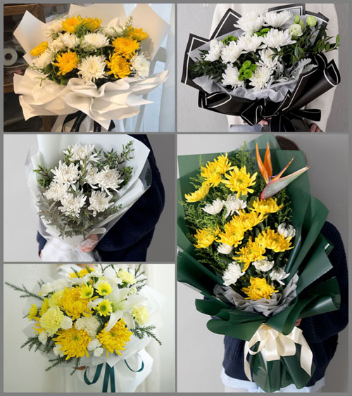 山西忻州原平市沿沟乡黑涧村白事花束代送